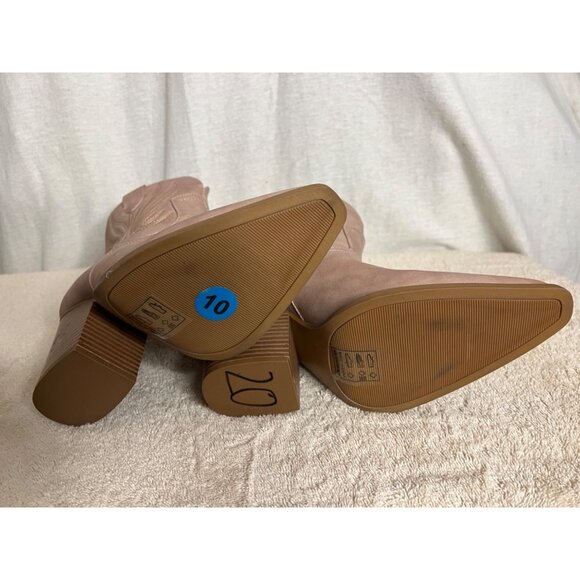 Qupid Slay 76X Women's Pink Western Ankle Boots Size 10 - Picture 6 of 15